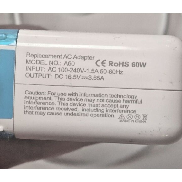 Apple Replacement 60W AC Adapter-Pre-owned - Picture 5 of 5